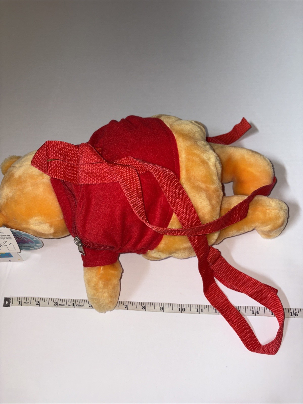 Vintage Disney Pooh Wearable Plush Backpack Winnie The Pooh Pyramid 14" New NWt
