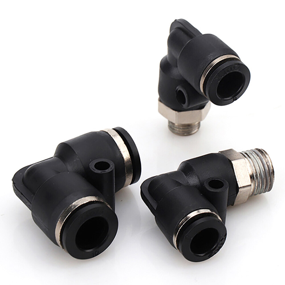 3mm 5mm 6mm 9.7mm Pneumatic Tube 90° Elbow Male Swivel Push To Connect Fitting
