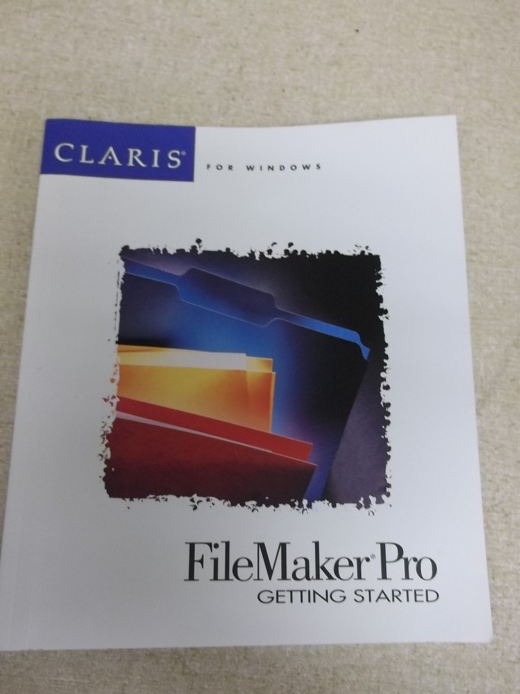 File Maker Pro Getting Started Guide Manual U92606-002B *FREE SHIPPING*
