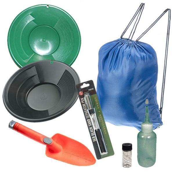 10" Green & Black Gold Pan Panning Kit