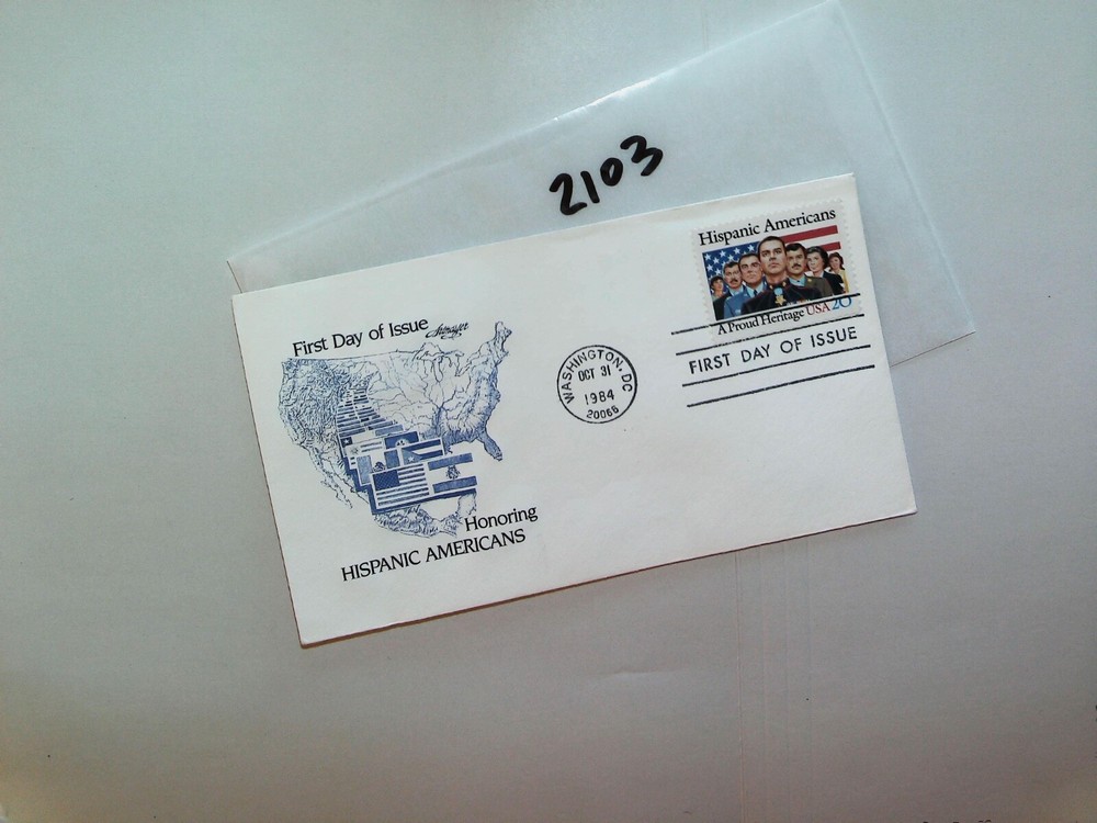U. S. FDC- 2103 - Hispanic Americans - ArtMaster cachet - comb. shipping!