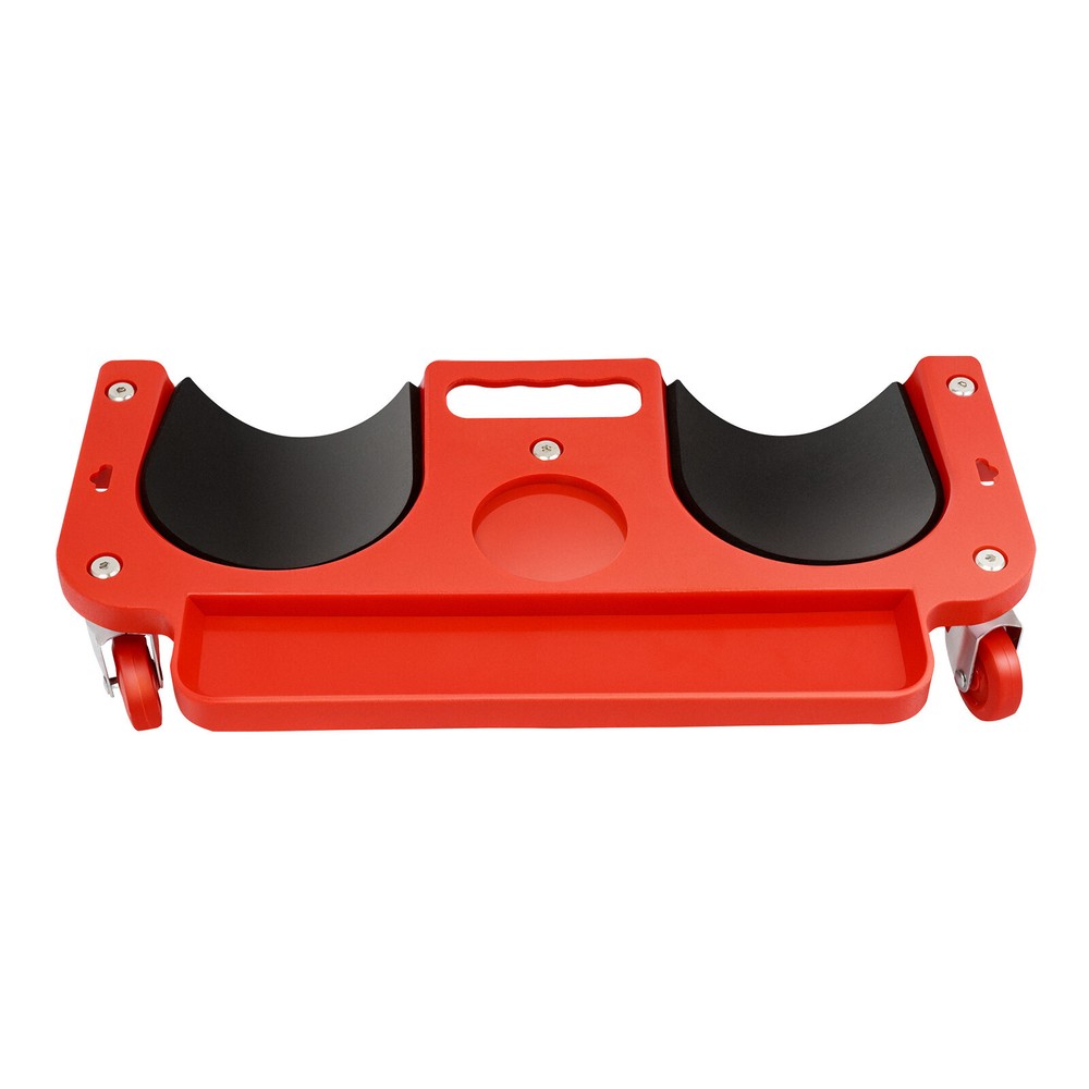 Rolling Knee Pads With Wheels Creeper Used For Tile Work Floor Construction Red