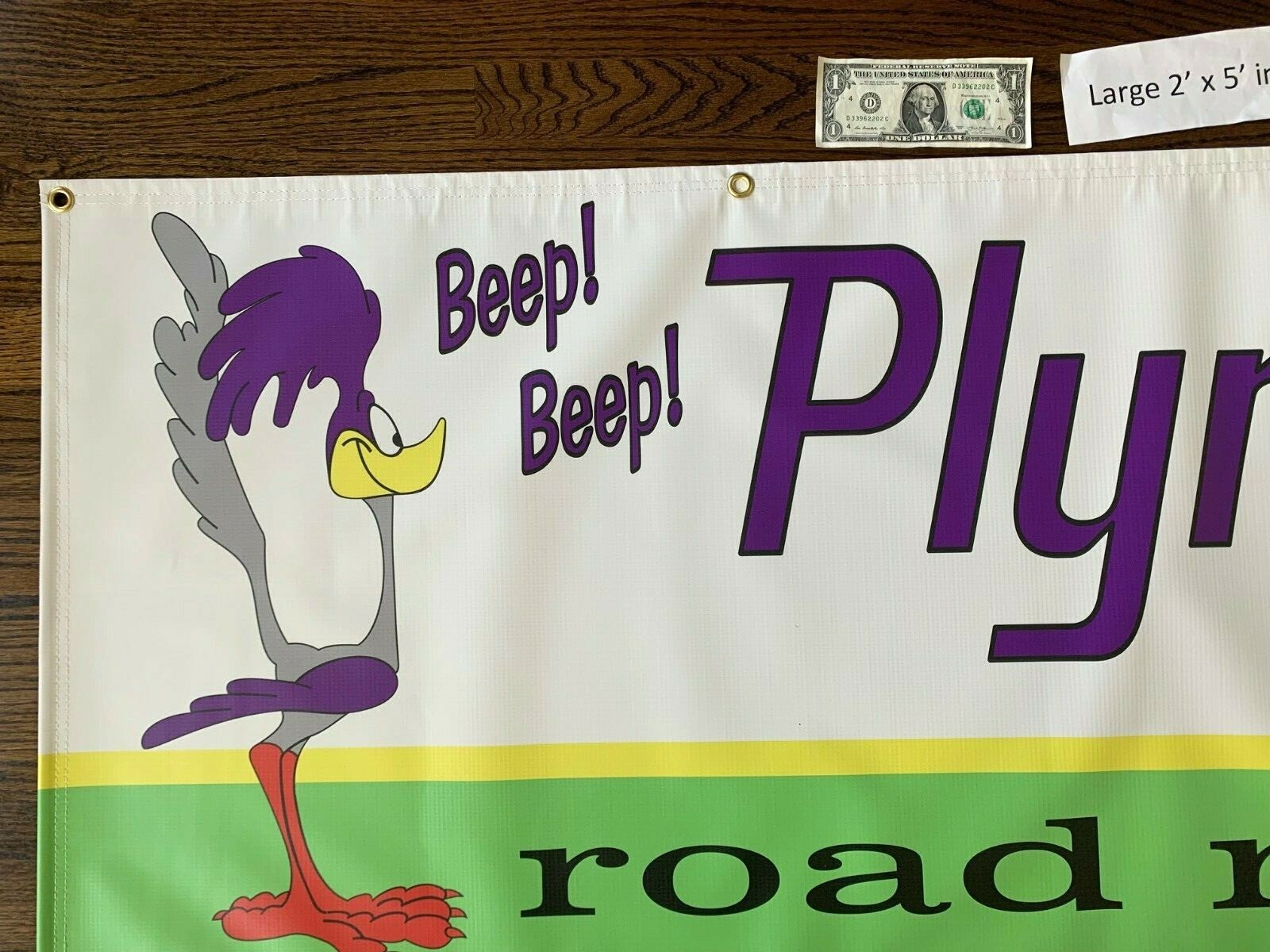 PLYMOUTH ROAD RUNNER Garage Banner Sign (Large 2'x5')