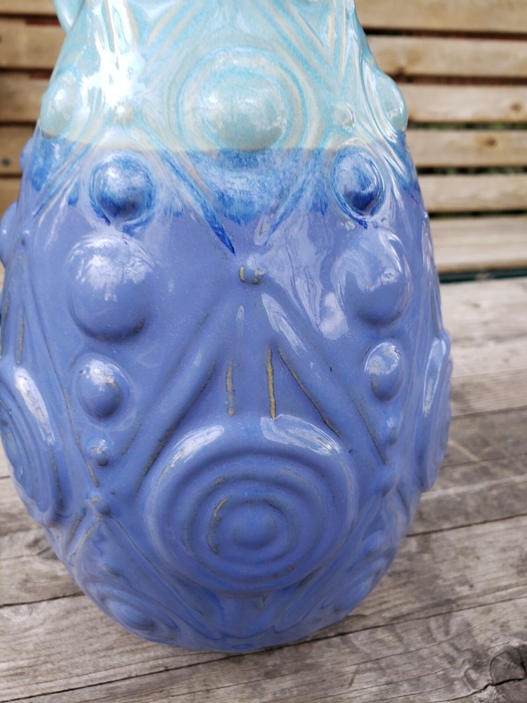 MID CENTURY ABSTRACT FOOTED PITCHER 10" RARE!