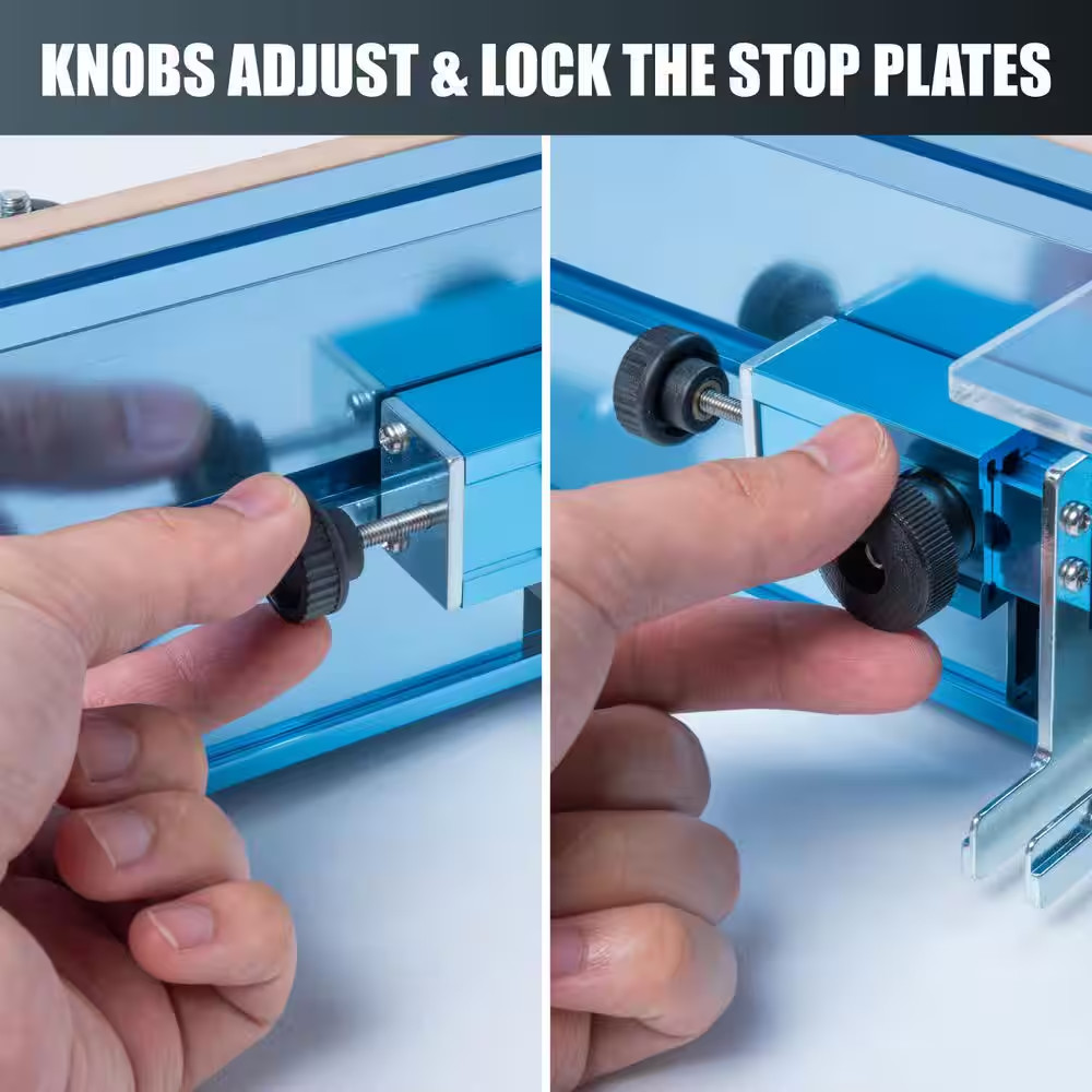 Adjustable Box Joint Jig for Table Saws and Router Tables, Woodworking Accessory