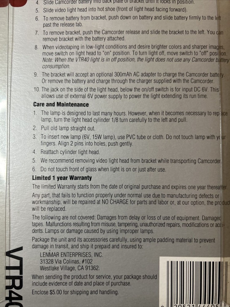 Mini Sunspot Camcorder-powered Integrated Video Light