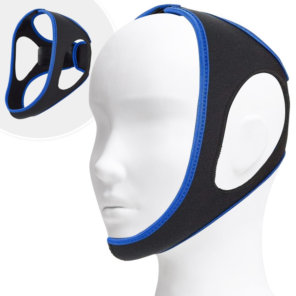Adjustable Anti Snore Chin Strap - Effective Snoring Solution - Breathable CPAP