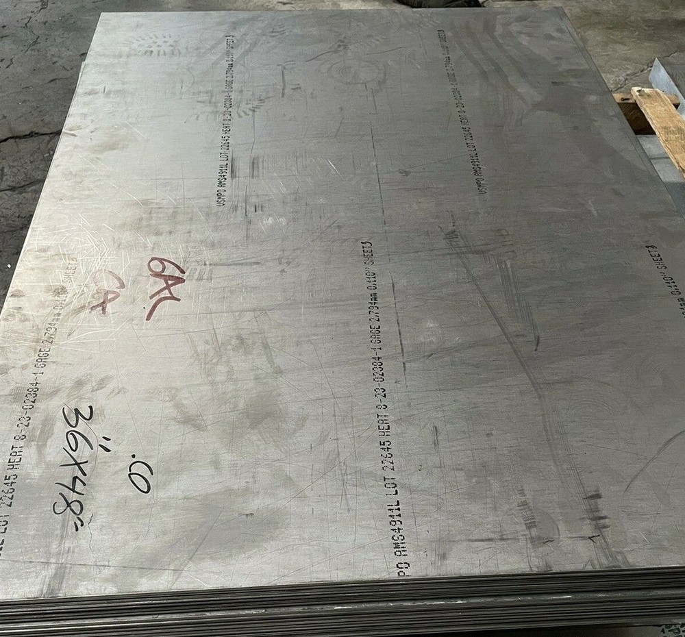 Titanium Plate 6AL4V 24" x 36" x .110"