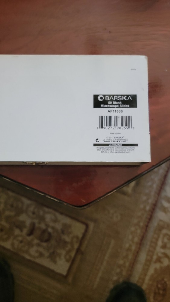 2- Barska 1" X 3" Blank Microscope Slides