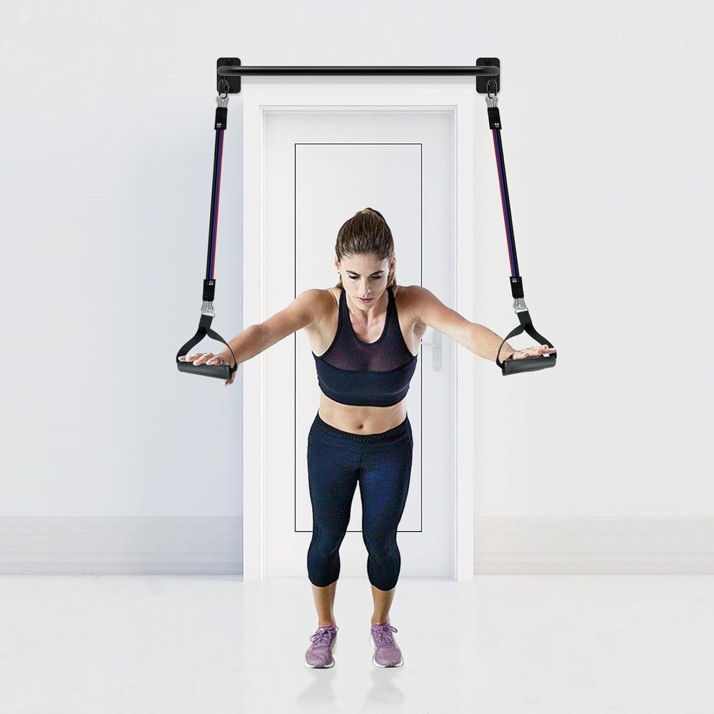 Heavy Duty Welded Pull Up Bar Versatile Doorway Wall Mount Joist Mounted