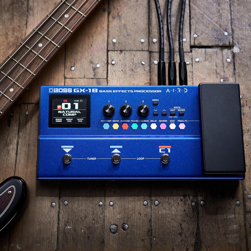 GX-1B | Ultra-Portable Bass Effects Processor | Packed with Iconic Amps & Effect