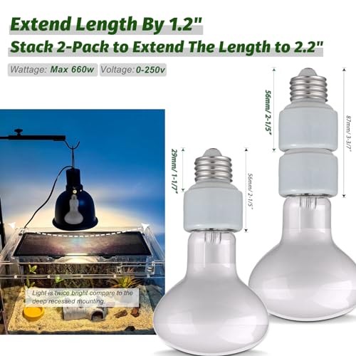 Light Socket Extender,Porcelain Socket Porcelain E26 Socket Extender / 4-Pack