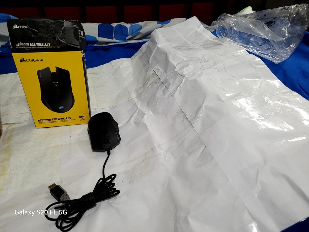 USED-DELL KEYBOARD AND CORSAIR MOUSE SET [with USB RECEIVER]