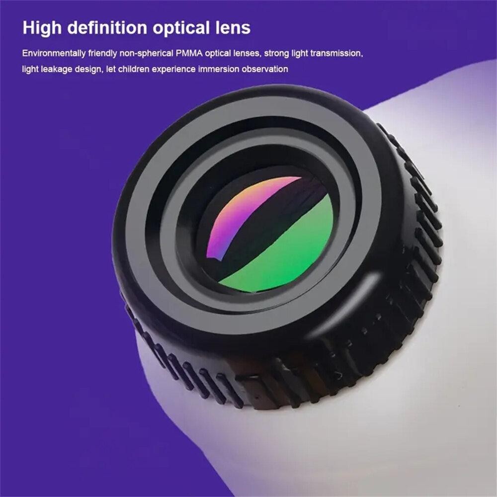 Mini Microscope Handheld LED Light Portable Microscope 60x-120x Magnification Ed