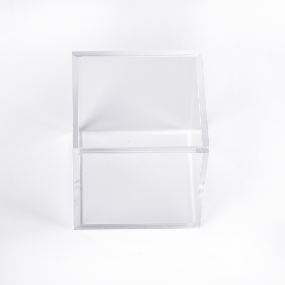 Clear Golf Ball Display Plastic Case Cube Square Stackable Holder Autograph