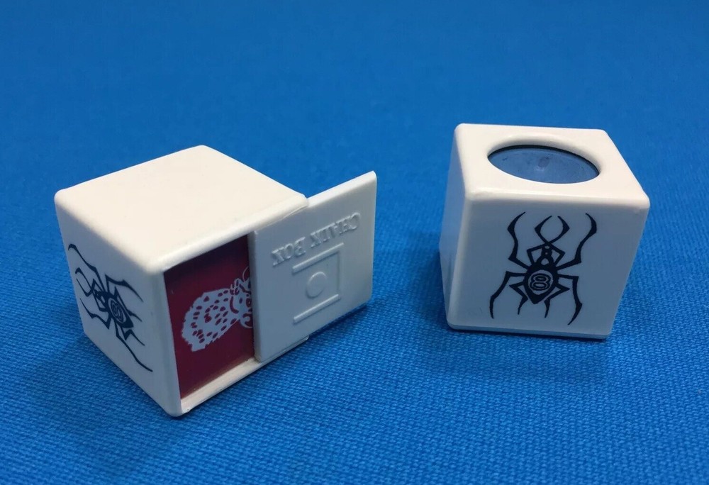 ( 2) Billiard Pool Cue Chalk Box Holder " Spider “