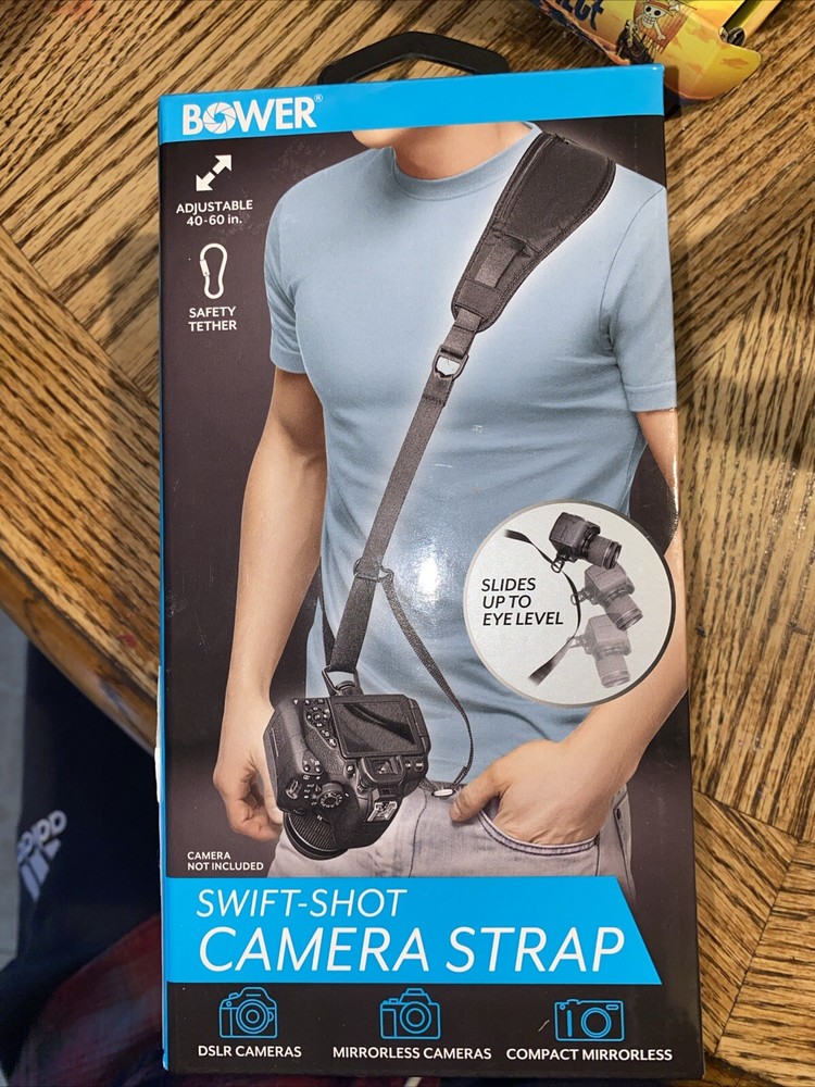 Bower Adjustable Swift-Shot Camera Strap For DSLR, Mirrorless And Compact Camera