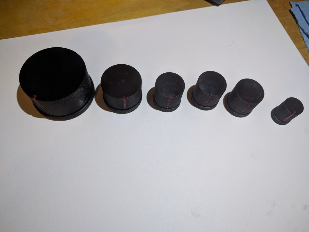 Sansui AU-D9 NEW 3D printed knobs. ABS type plastic. Press right on. Sold 3 sets