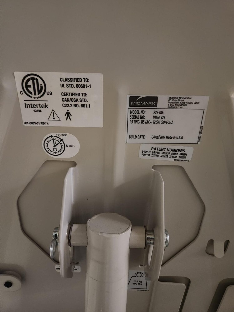 2017 Midmark Ritter 223 Power Exam Table