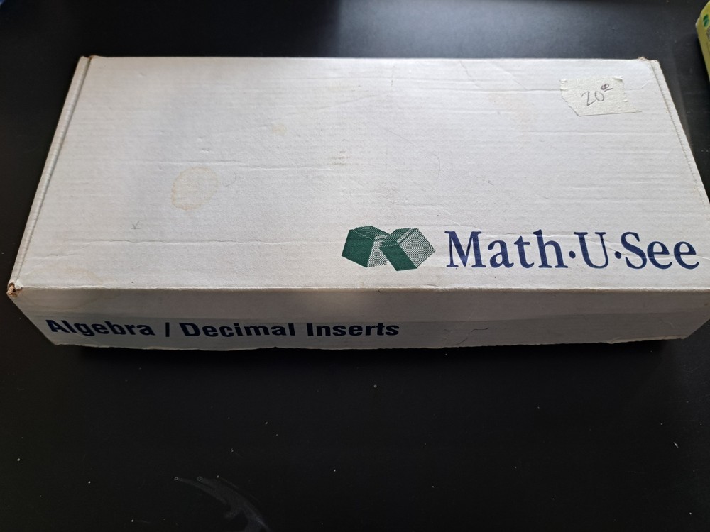 Math U See Manipulatives Algebra Decimal Insert Kit