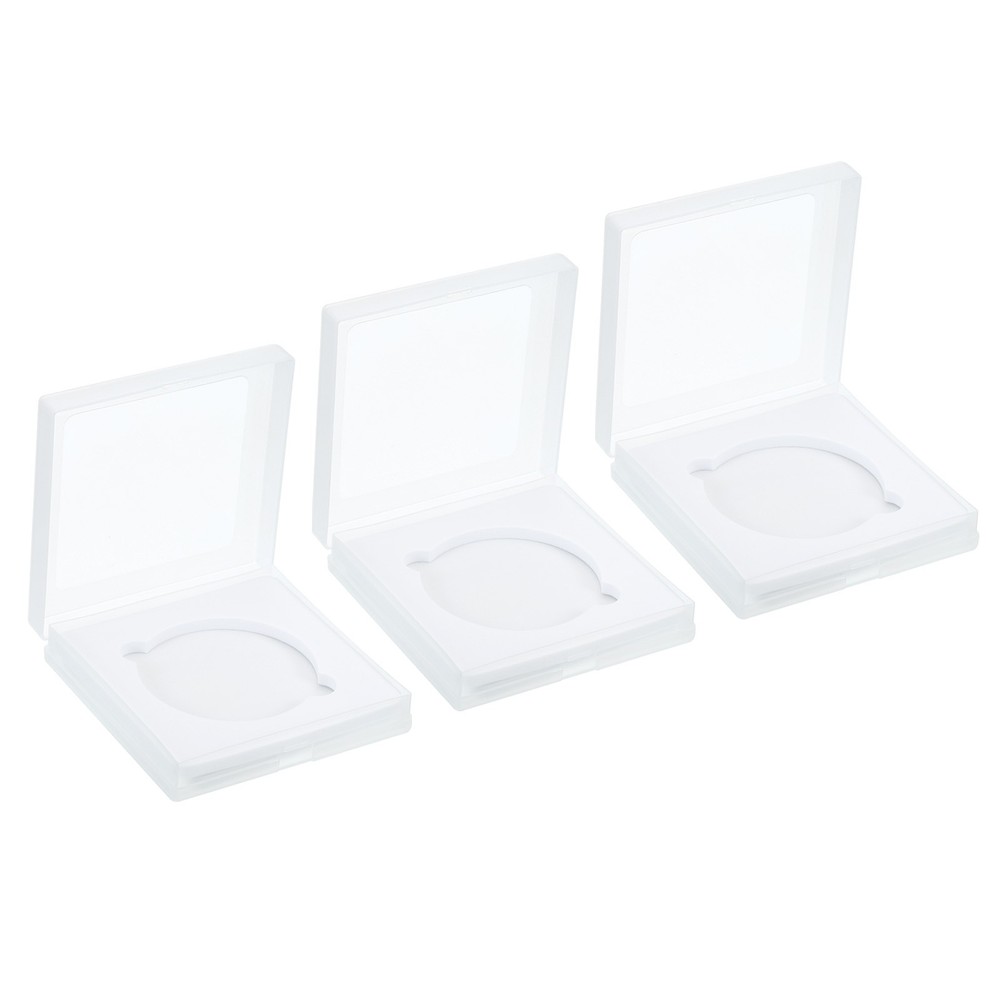 58mm Lens Filter Case,3pcs Camera Filter Case Portable Lens Filter Box Plastic