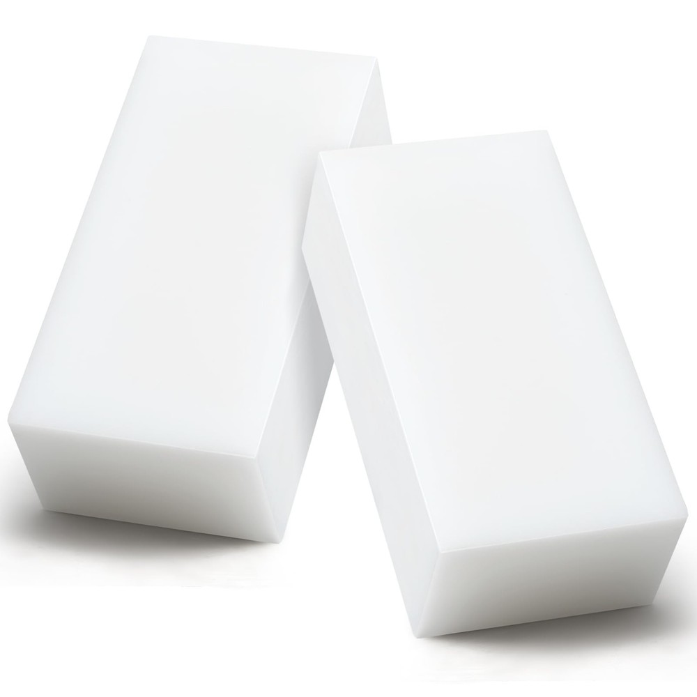 2 Pcs HDPE Plastic Blocks 2"x3"x6" - Solid Polyethylene for Machining, DIY, Prot