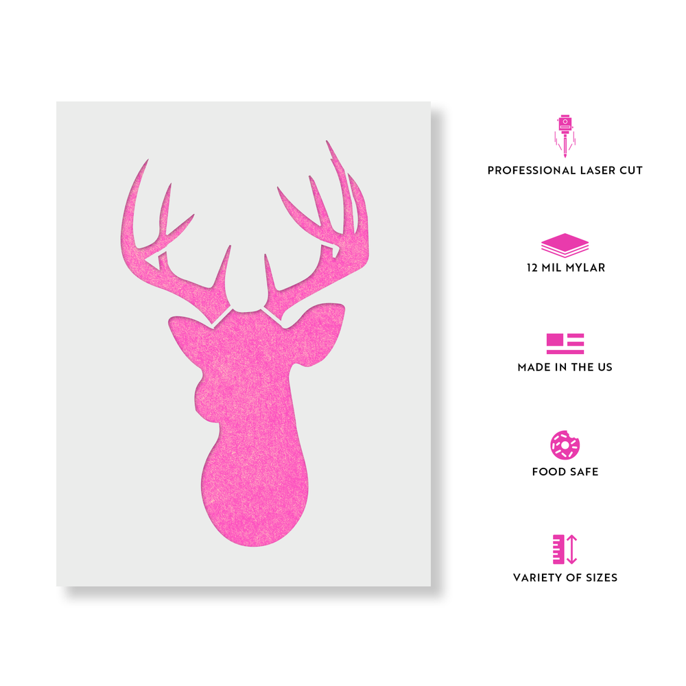 Buck Stencil - Durable & Reusable Mylar Stencils