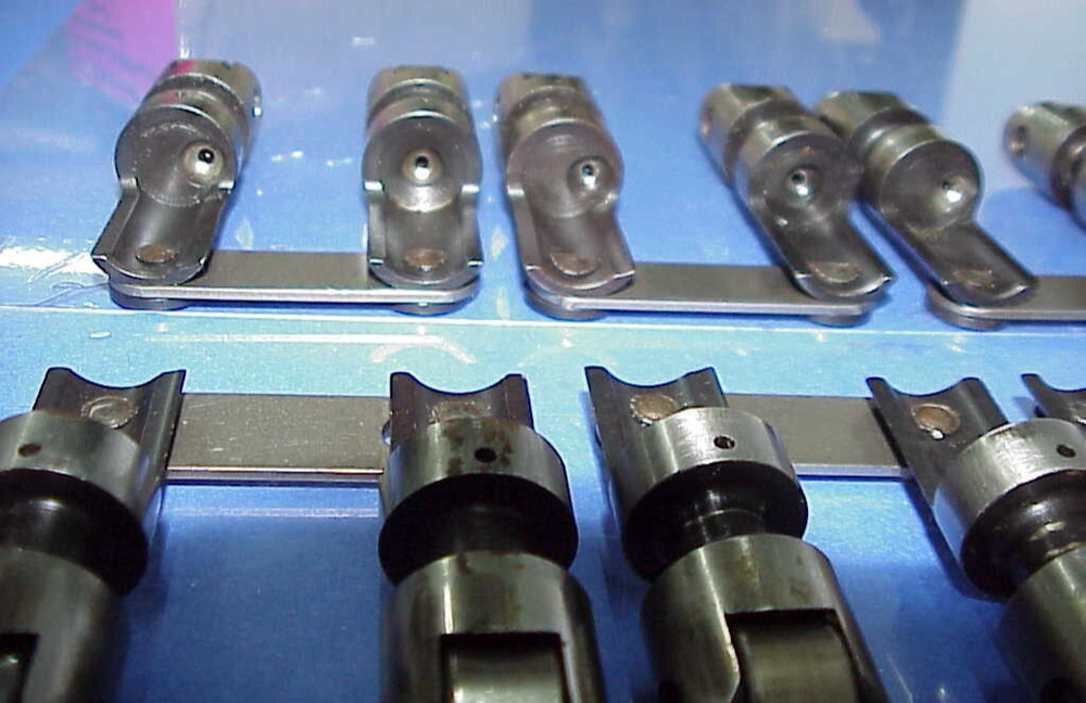 16 Crane Cutaway Solid Roller Lifters .842" Diameter 18° SB Chevy Intake Offset