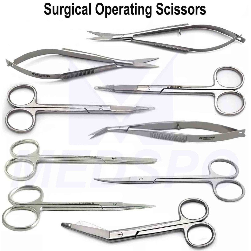 Surgical Operating Scissors Tissue Suture Cutting Dissecting Dressing Shears CE
