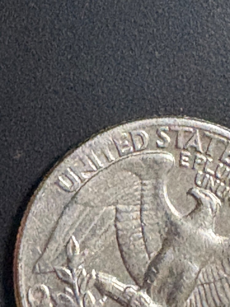 1979 Quarter Error Filled Mint Mark. Mint Error Circle On The Front.