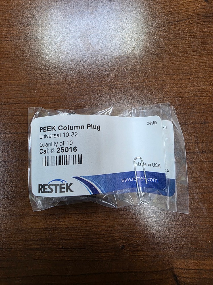 Restek 25016 PEEK Column Plug (Black), Universal, 10-pk.