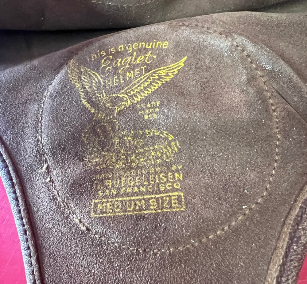 VINTAGE “EAGLET” LEATHER FLYING HELMET