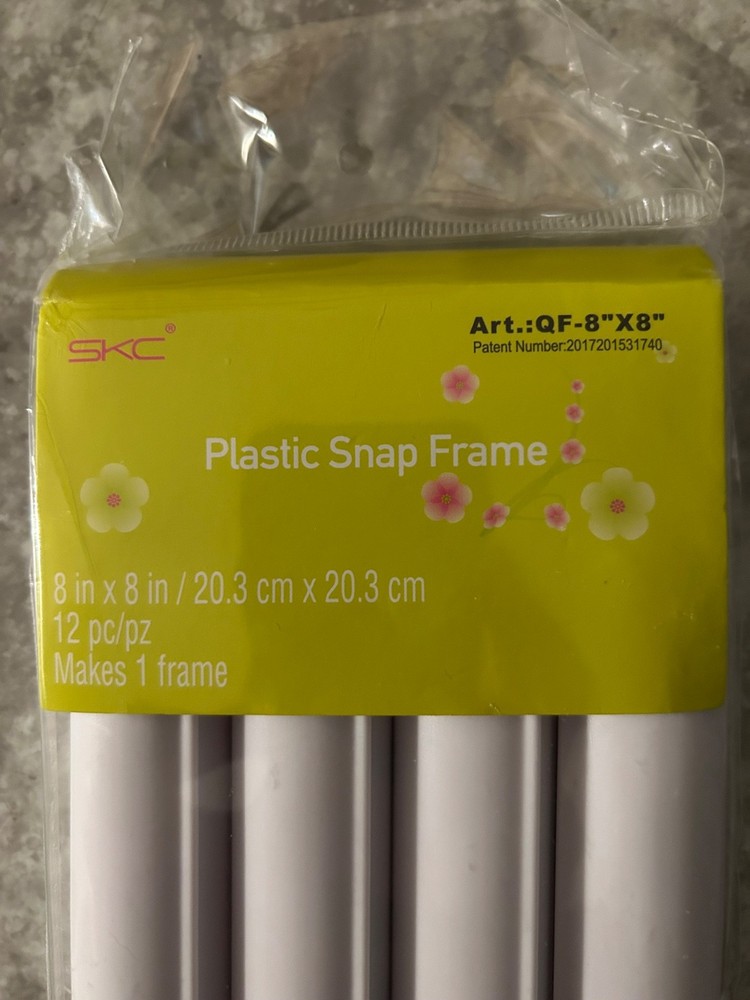 8”  by 8” Snap Frame for Quilting, Embroidery and Needlework.