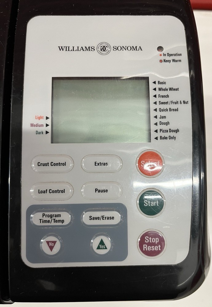 Williams Sonoma Grande Cuisine 2lb Automatic Bread & Dough Maker Machine WS0401