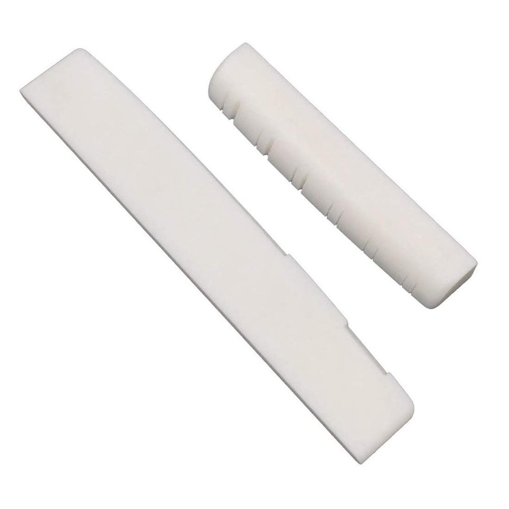 12 Strings Acoustic Guitar Bone Bridge Saddle Nut Upper string pillow (49 * 6...