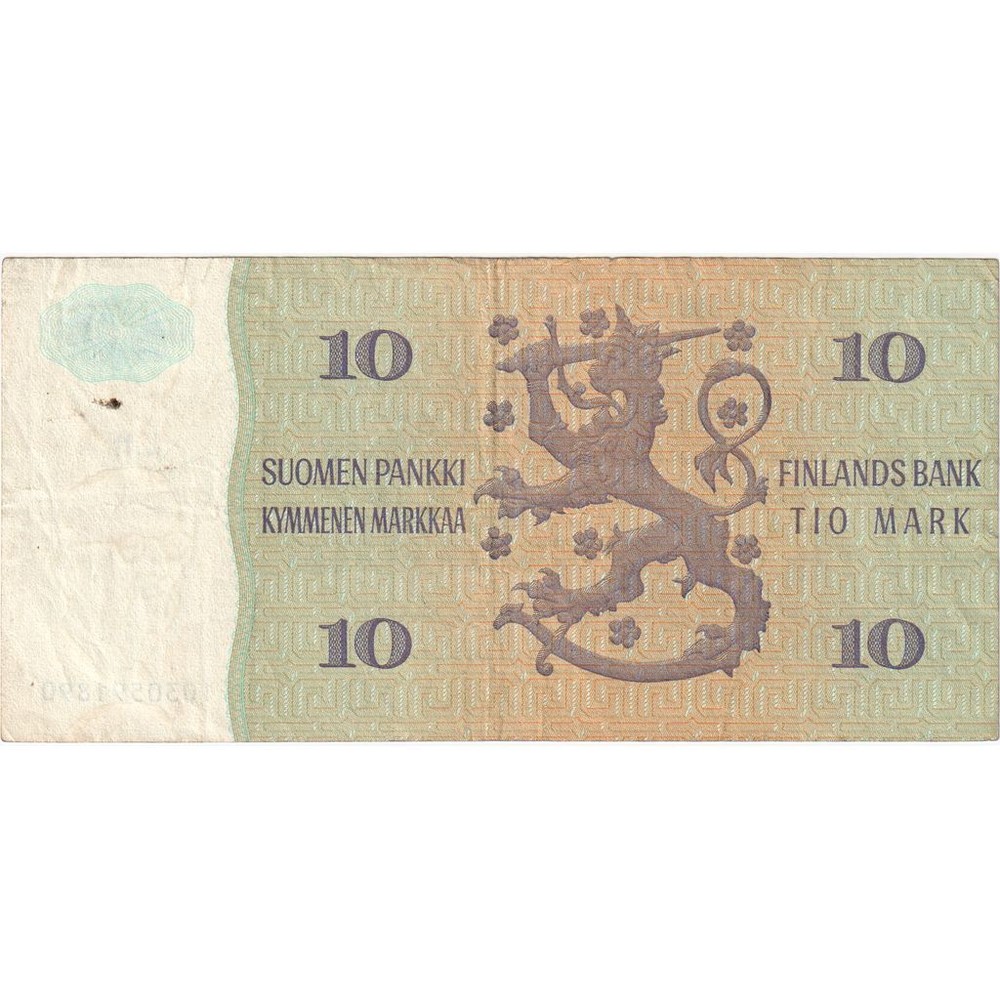 [#1290565] Finland, 10 Markkaa, EF(40-45)