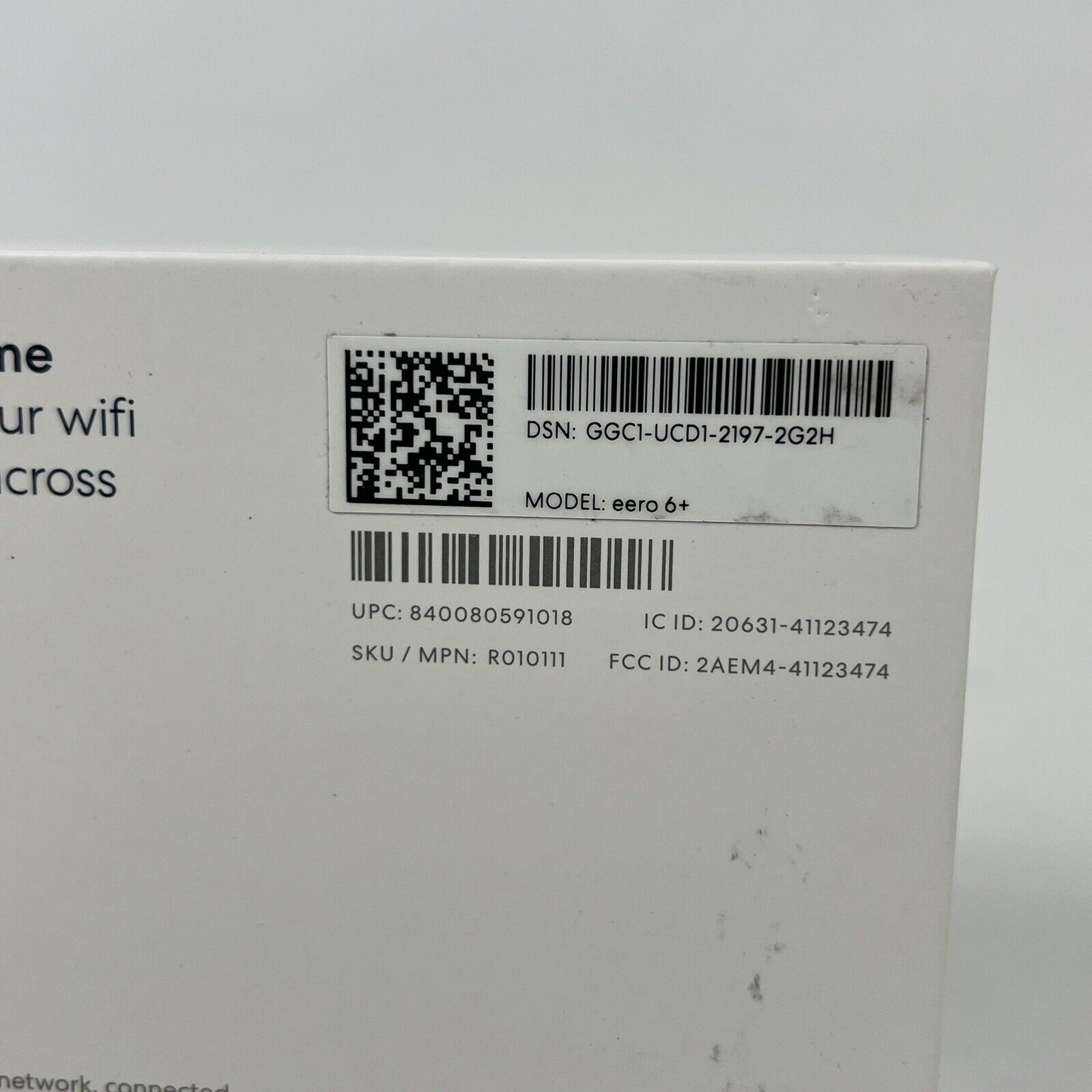Eero 6+ Plus R010111 Dual Band Mesh Wi-Fi 6 Router Set New SEALED