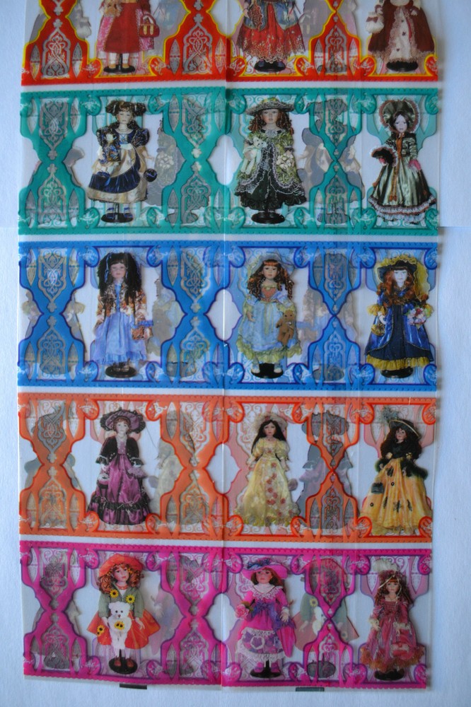 14 EASTER EGG WRAPS THERMO SLEEVES, VINTAGE DOLLS