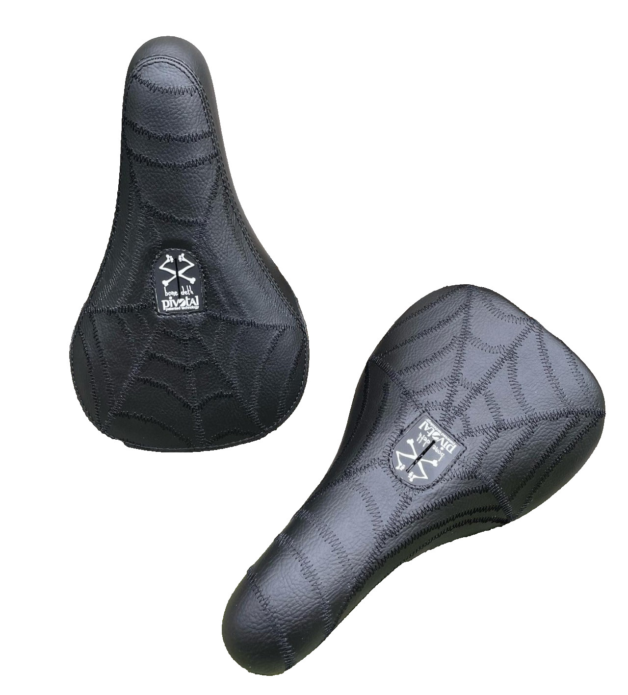 BONE DETH SPIDER MID PIVOTAL BMX BIKE SEAT SHADOW SUBROSA BLACK NEW