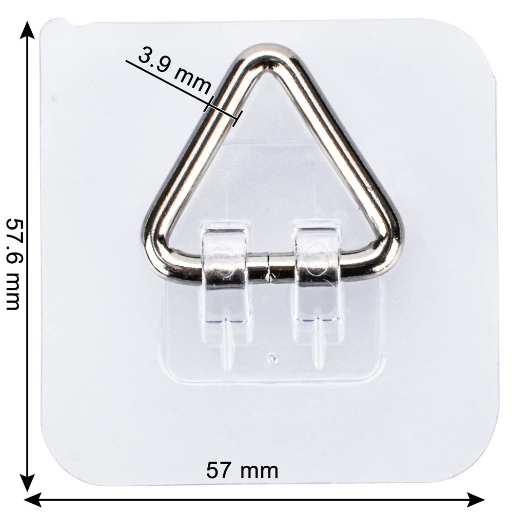 AccEncyc Wall Hangers 20 Pack - Vertical Plate Holders, Medium, Clear