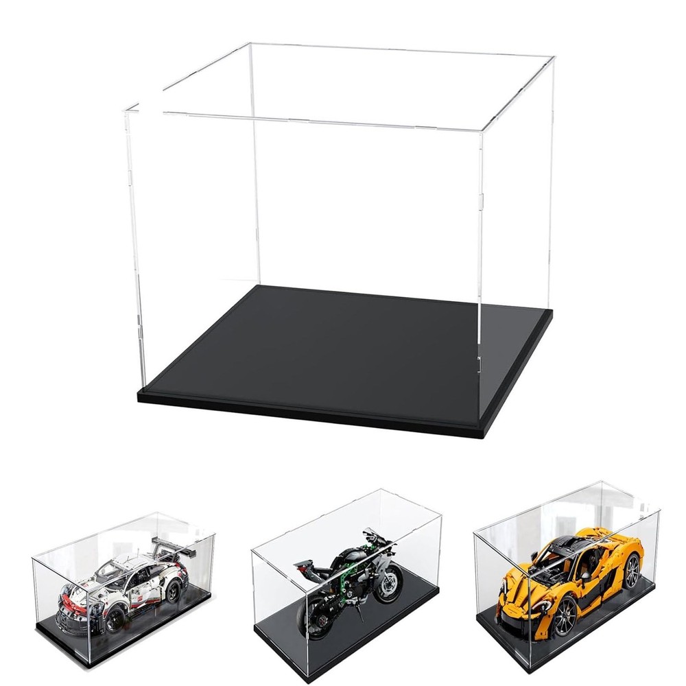 3MM Thick Clear Acrylic Display Case , Thicken Base, DustProof, for Collectib...