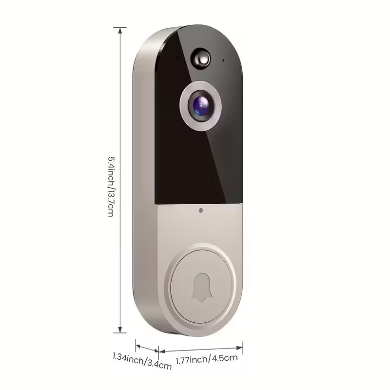 Smart Doorbell Camera Wireless Battery Powered with Motion Detection, 2 Way Talk