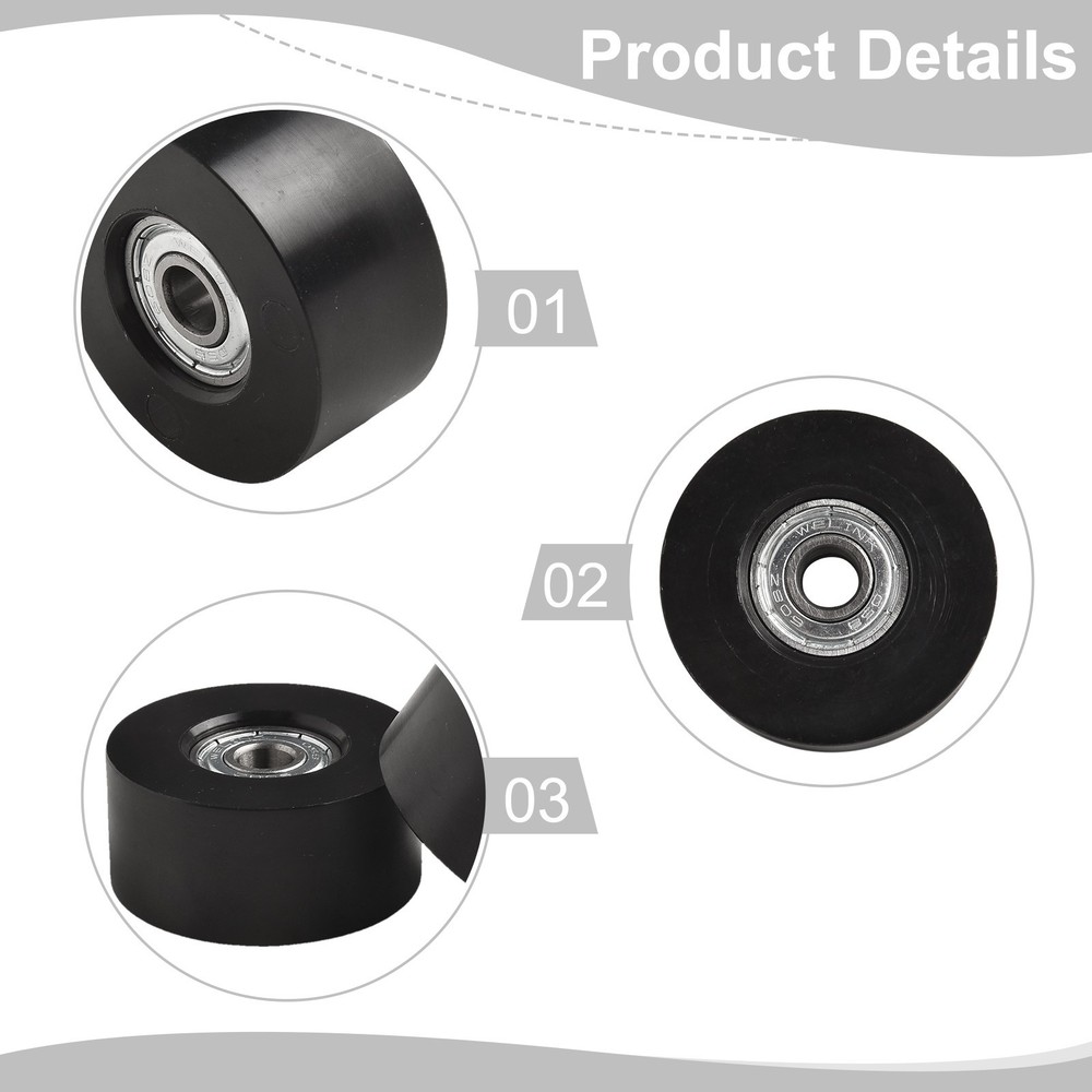 Rowing Machine Seat Replacement Wheels 4 Pack Designed for Smooth Movement