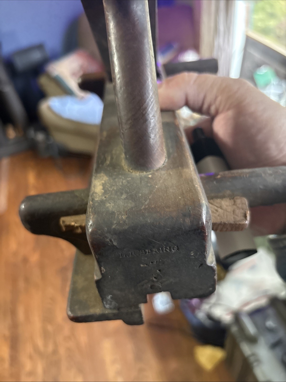 L.R. Spring Antique Wooden Plow Plane