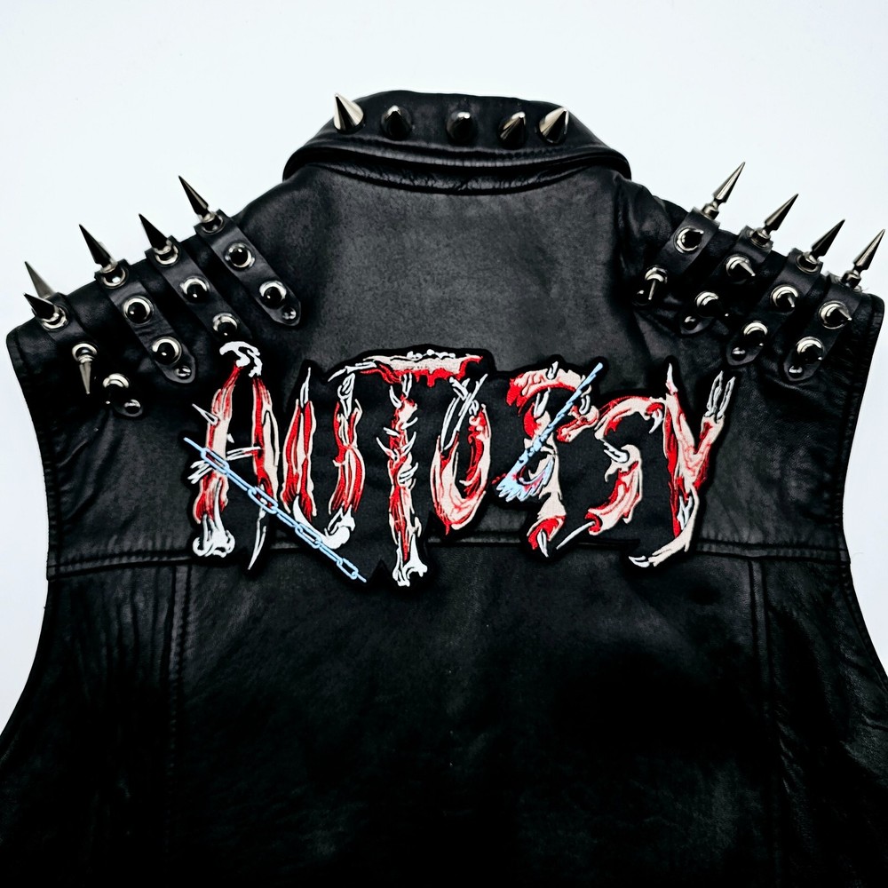AUTOPSY SHAPED LOGO EMBROIDERED BACKPATCH