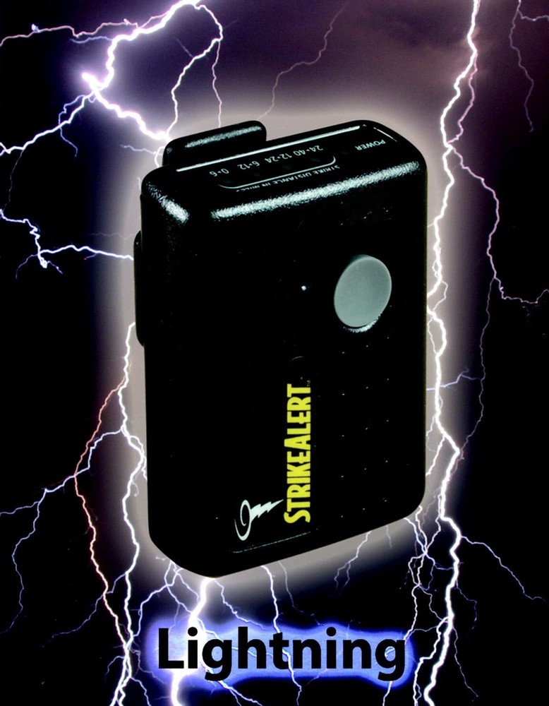 DEFECTIVE Robic Strike Alert Personal Lightning Detector Black G3D