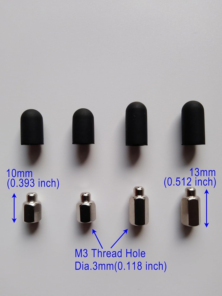 Universal Dog Training Collar Replacement Tips - Includes Silicone Caps & Probes