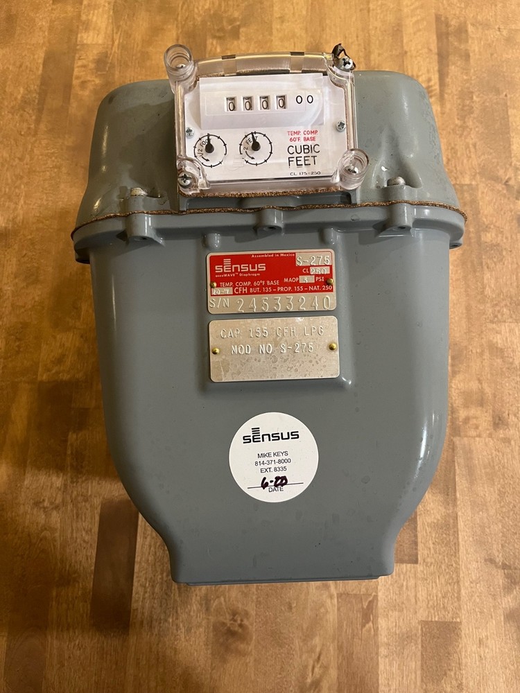 Sensus Model No. S-275 Gas Meter