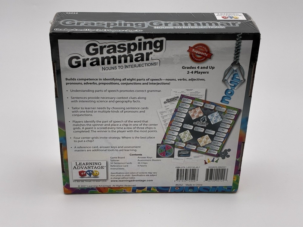 Grasping Grammar – Nouns to Interjections! Educational Game – Learning Advantage