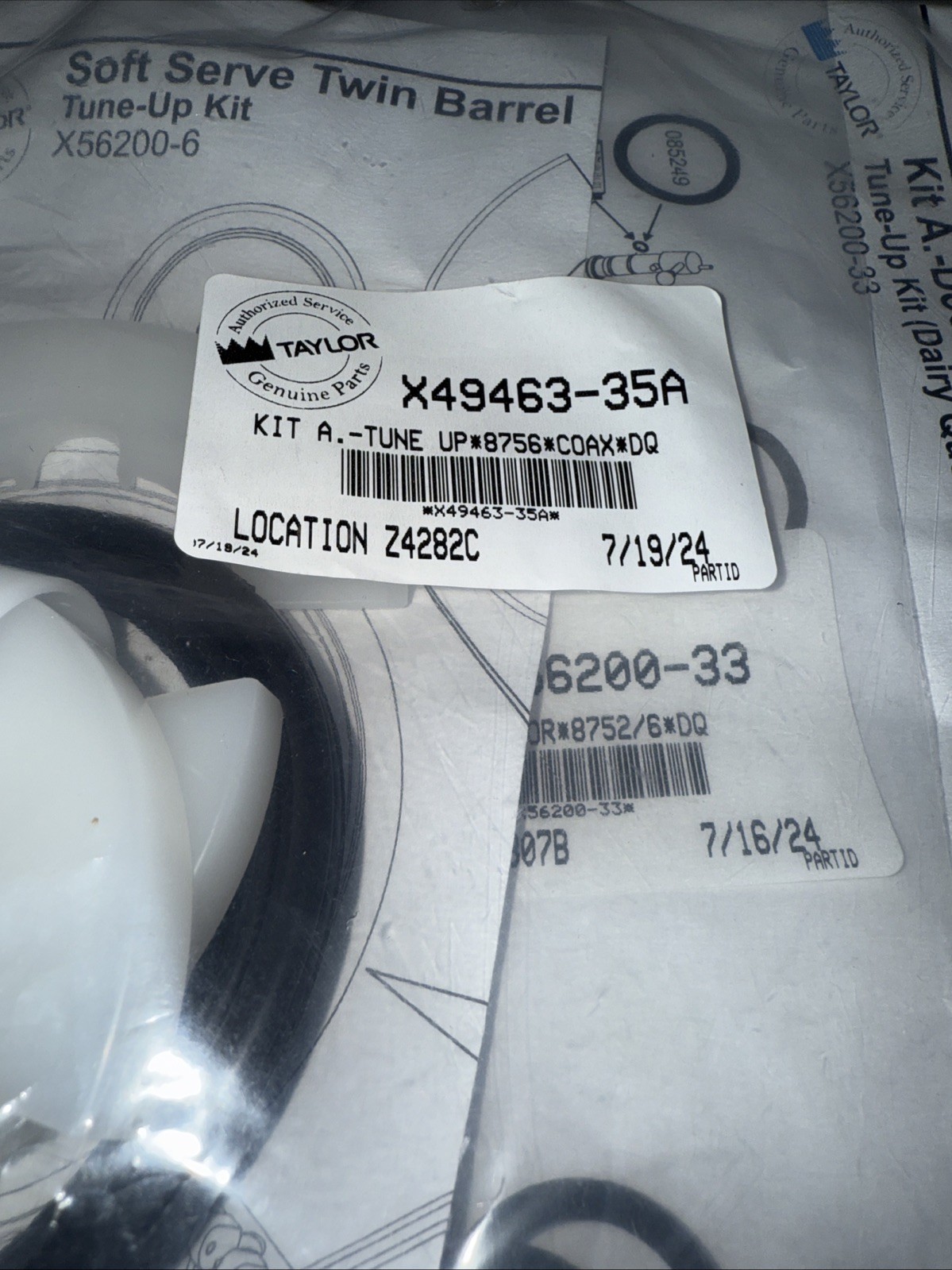 Taylor X4946335A Tune Up Kit 8756Coaxdq